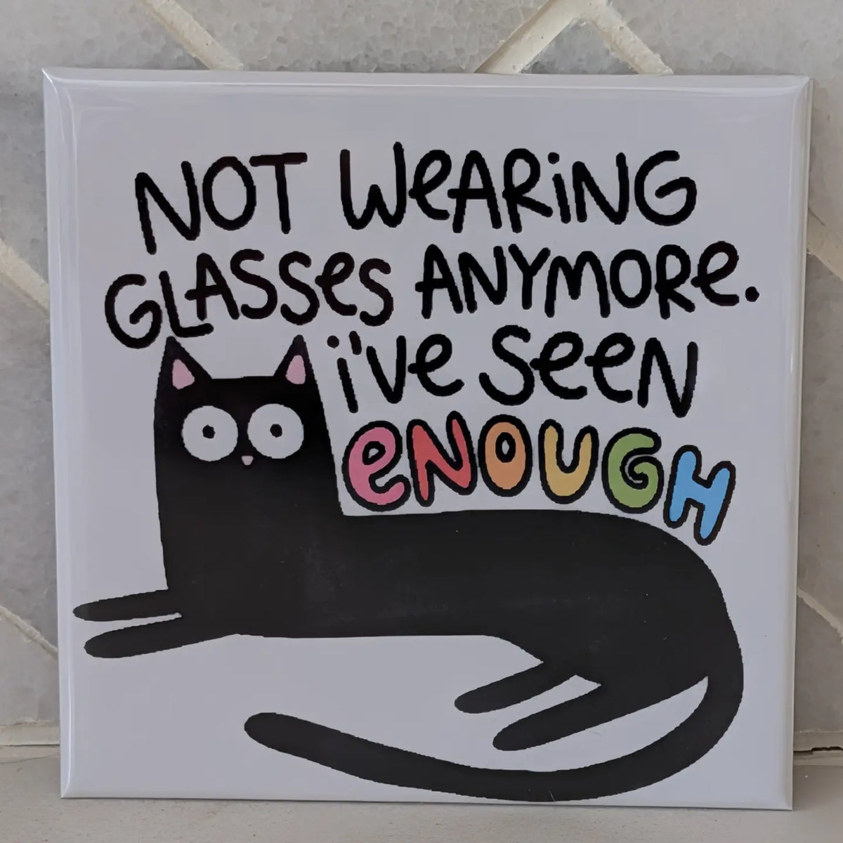 Sarcastic Cat Fridge Locker Magnet