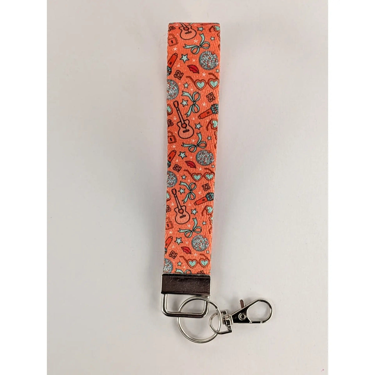Orange Show Doodle Keychain Lanyard