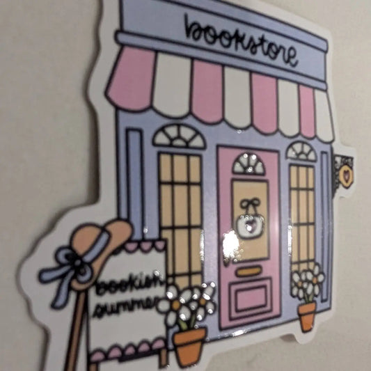 Summer Bookstore Textured Sticker