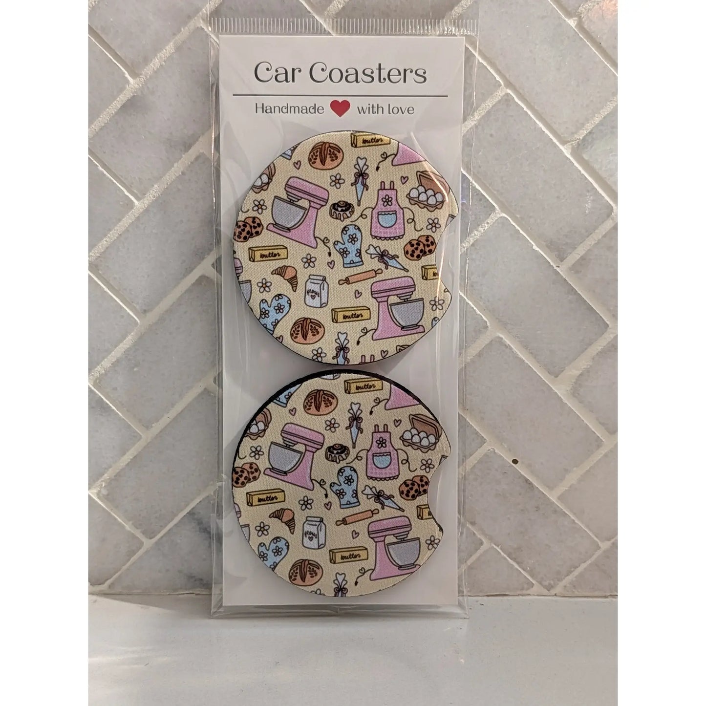 Baker Sourdough Car Coasters