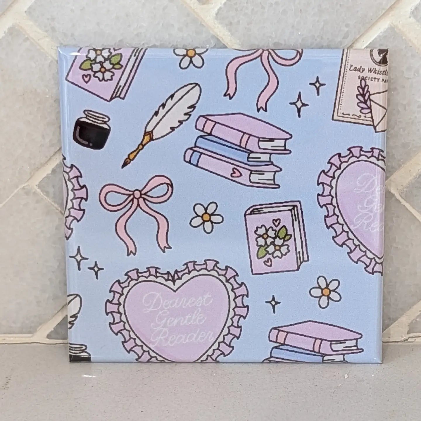 Gentle Reader Elements Fridge Locker Magnet
