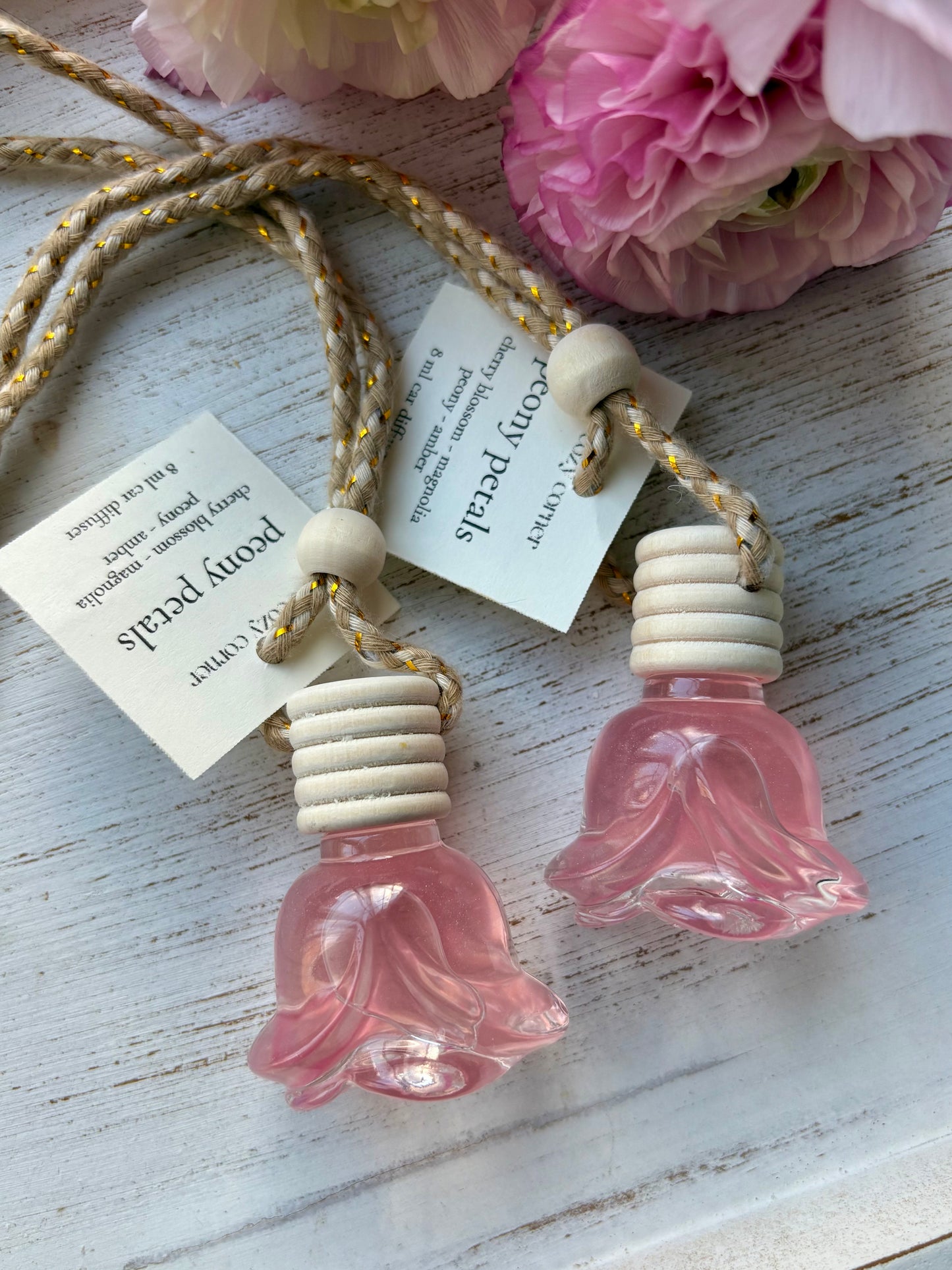 Peony Petals Car Diffuser