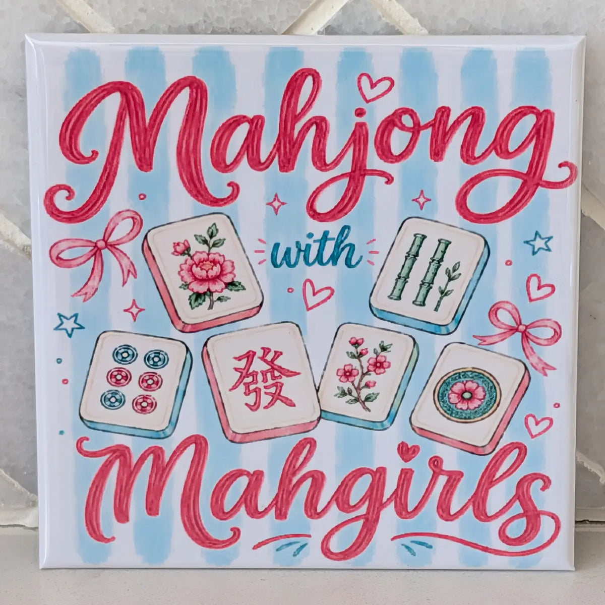 Mahjong Fridge Locker Magnet