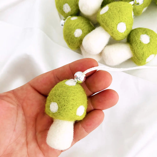 Felt Mushroom Car Mirror Hanger