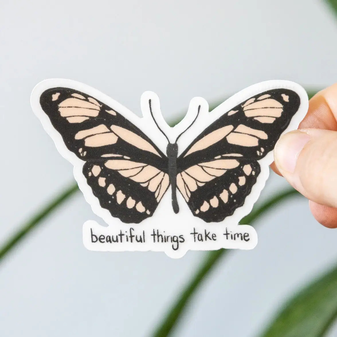 Butterfly Clear Sticker