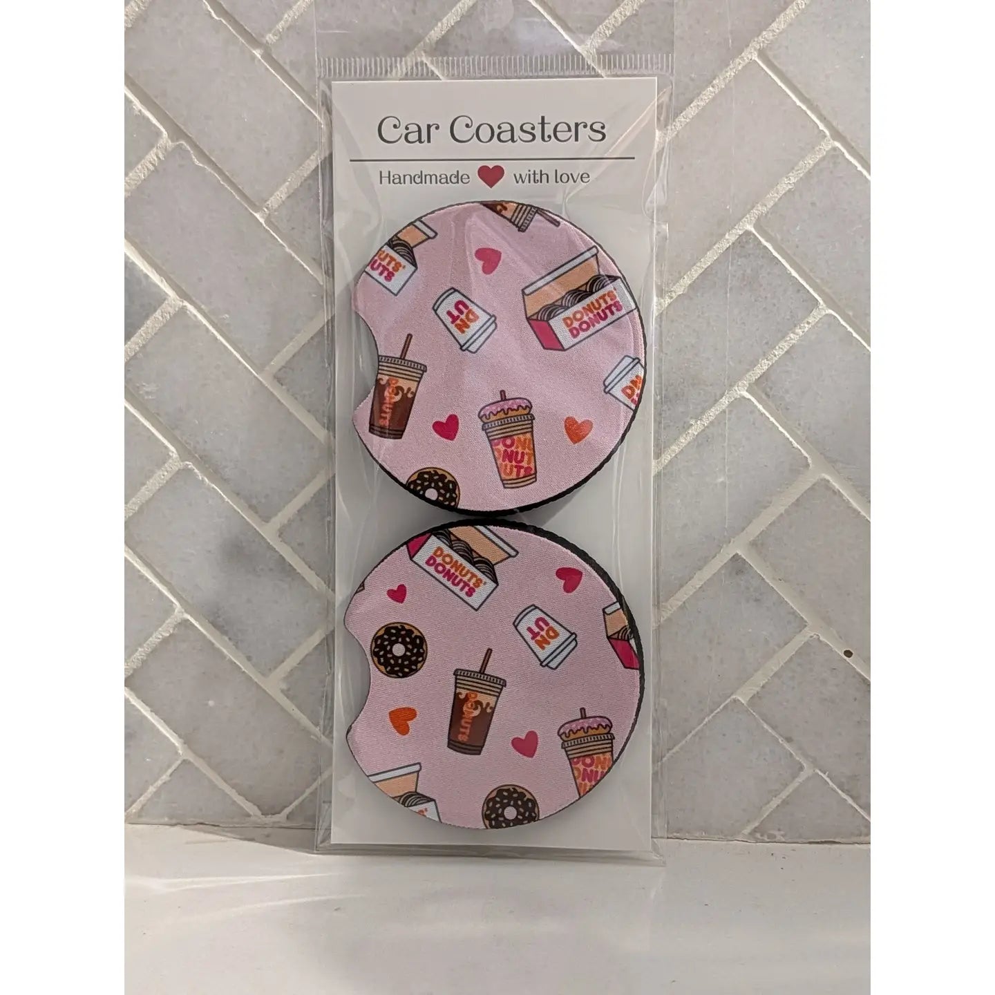 Coffee & Donuts Car Coasters
