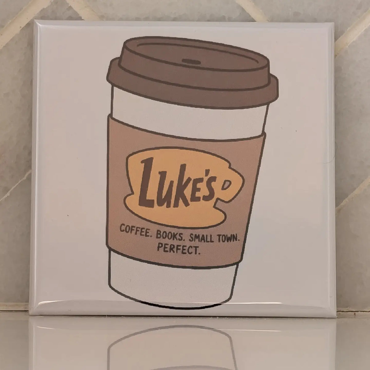 Luke Coffee Cup Fridge Locker Magnet
