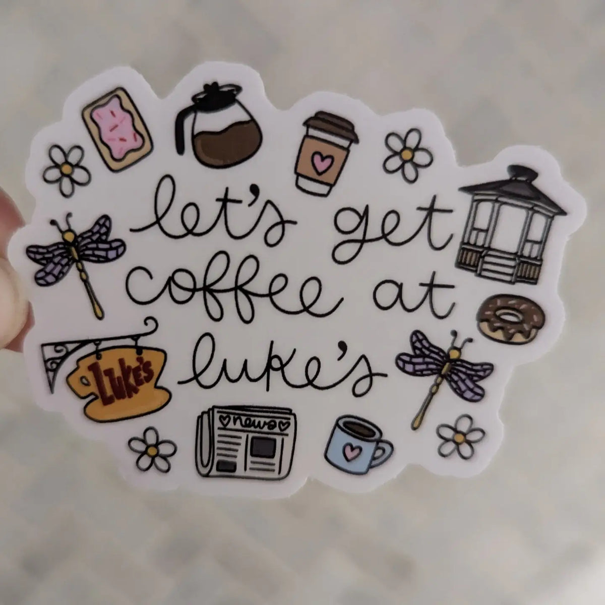 Gg Coffee At Luke's Sticker