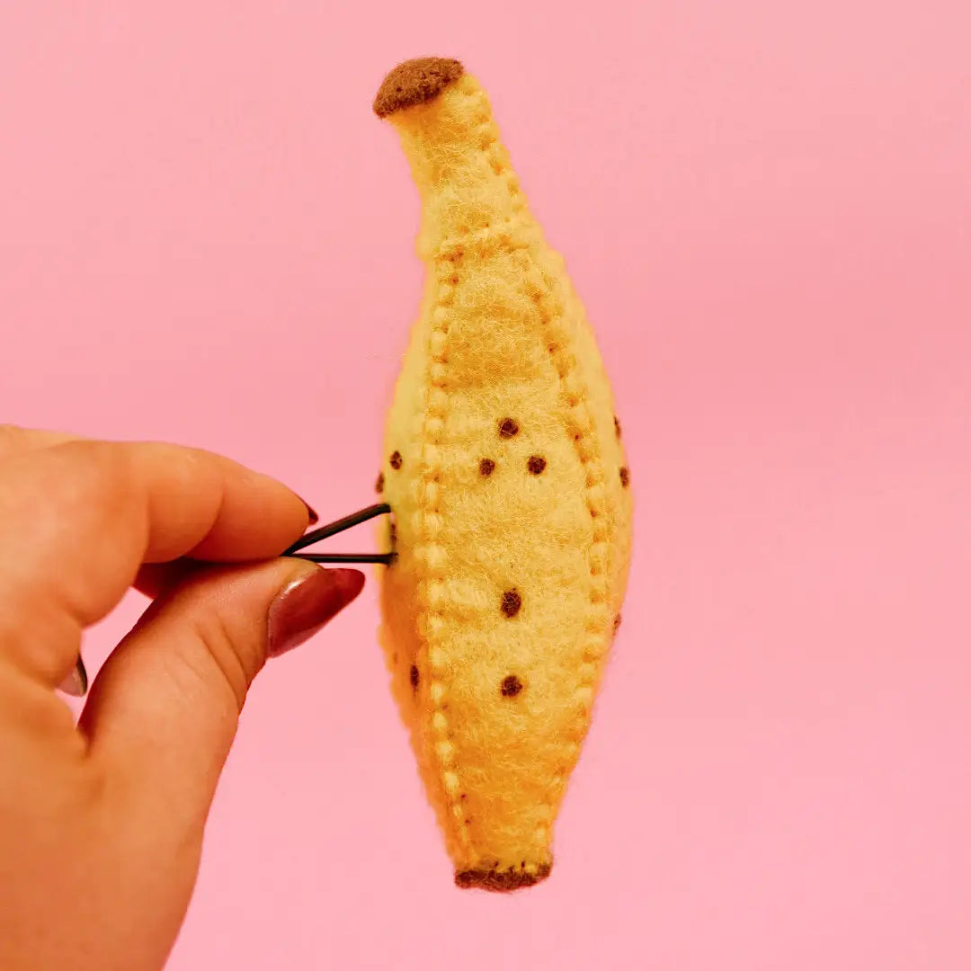 Felt Banana Car Vent Clip