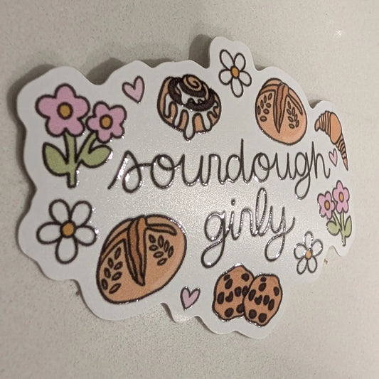 Sourdough Baking Girly Textured Sticker