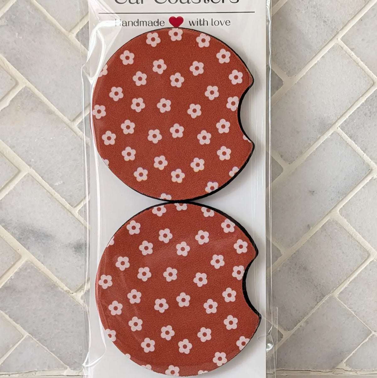 Fall Ditzy Daisies Car Coasters