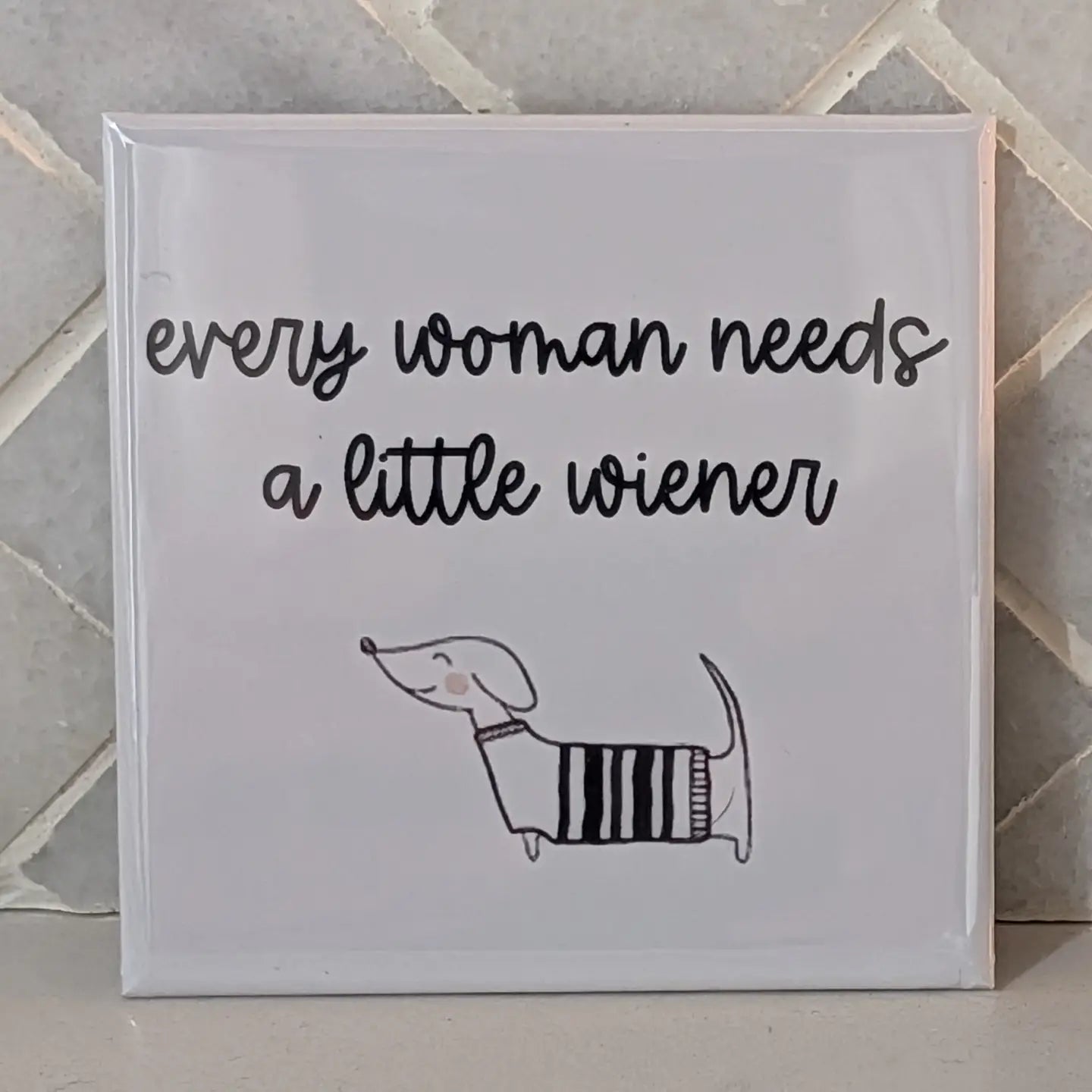 Doxie Fridge Locker Magnet