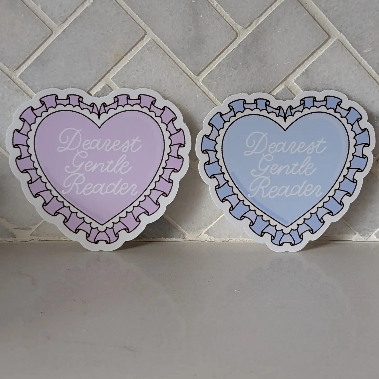 Gentle Reader Heart Sticker