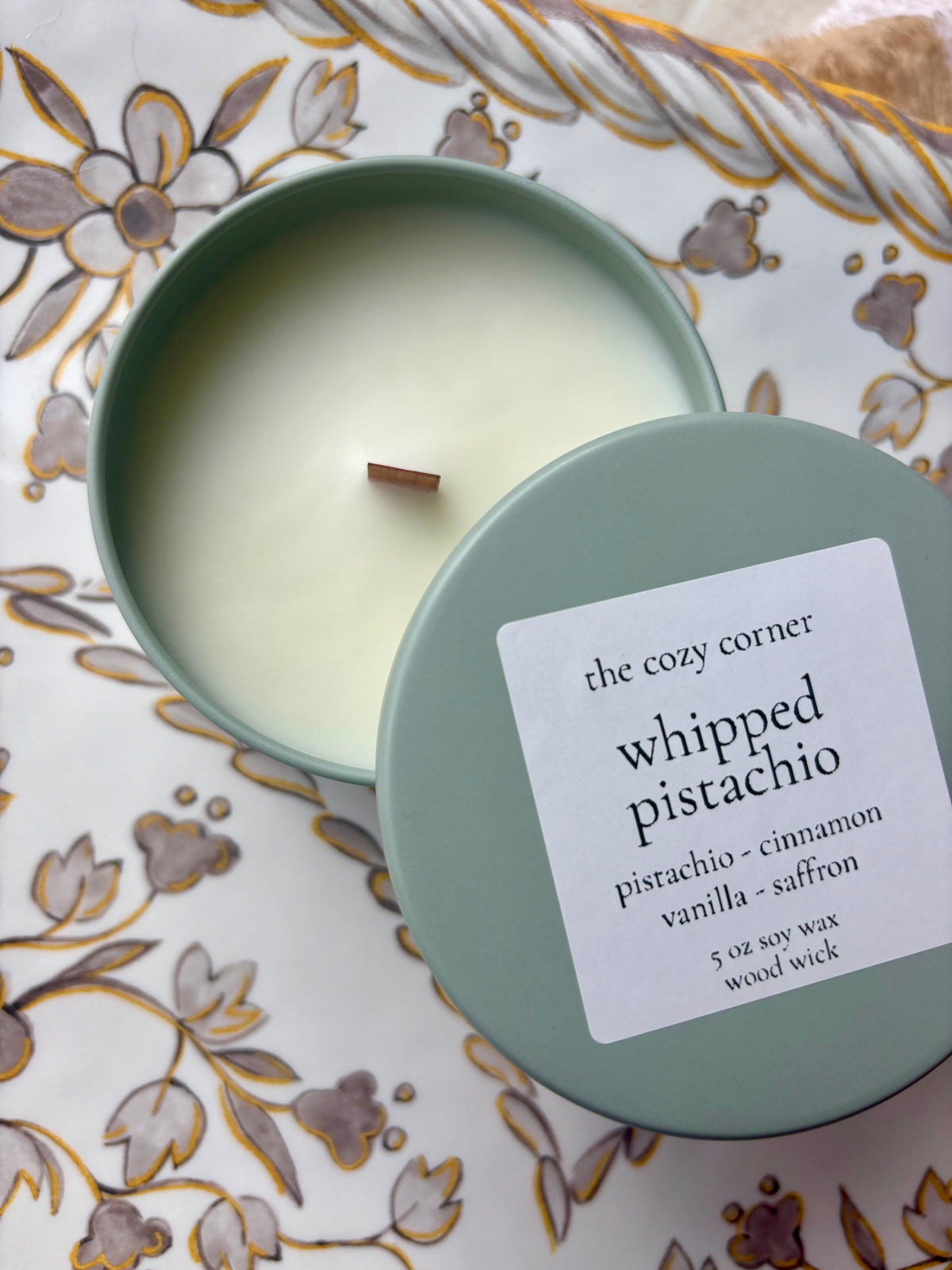 Whipped Pistachio Wood Wick Candle