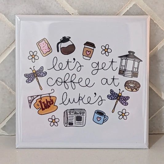 Luke's Coffee Fridge Locker Magnet