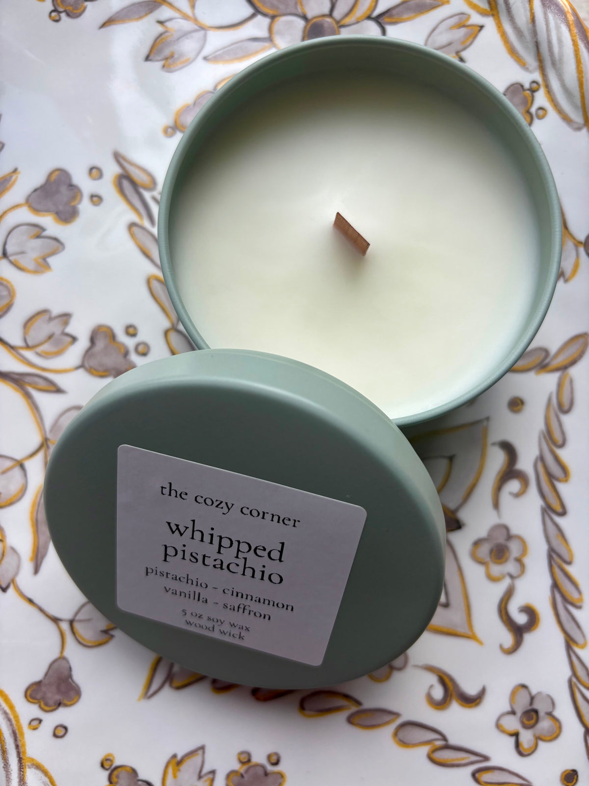Whipped Pistachio Wood Wick Candle