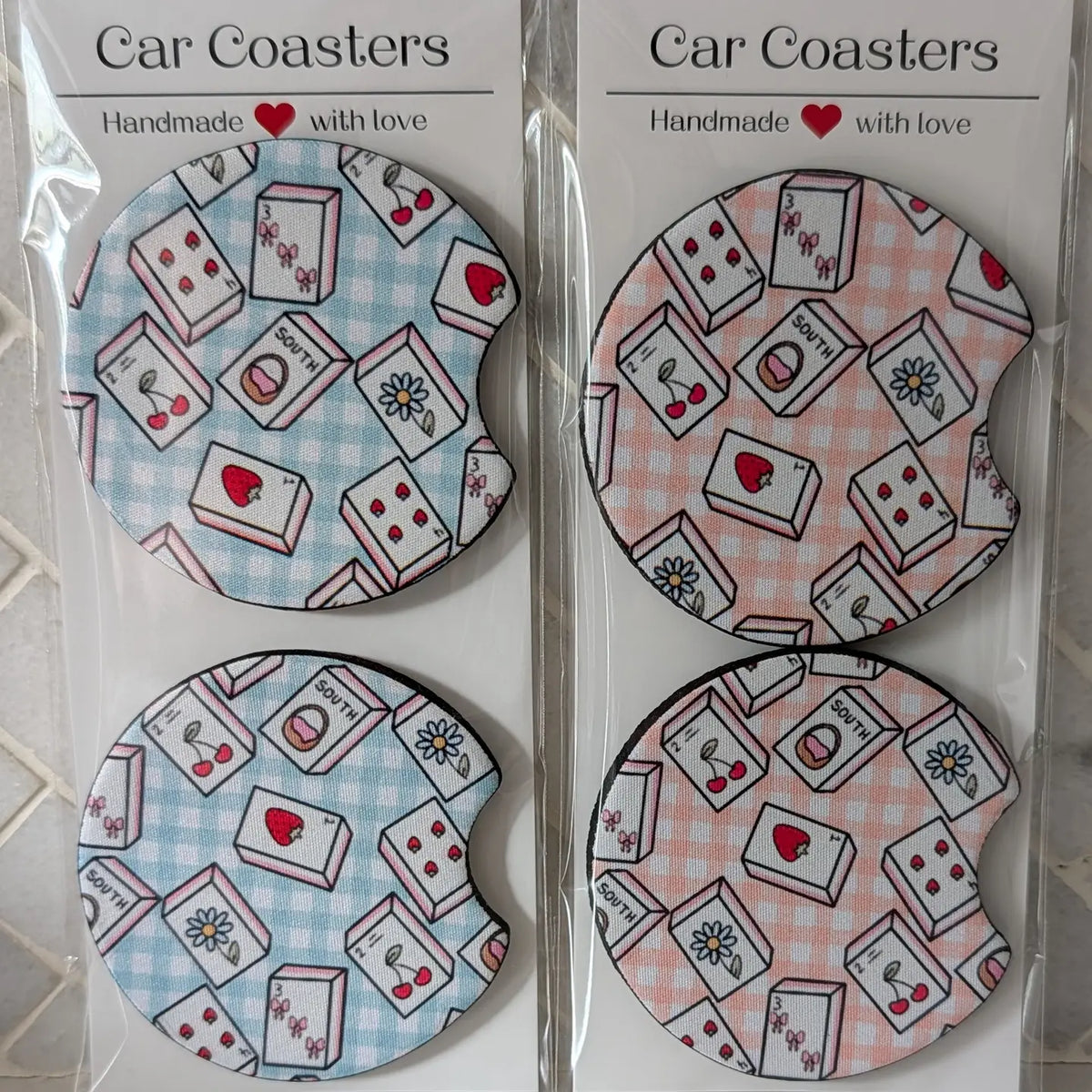 Mahjong Car Coasters