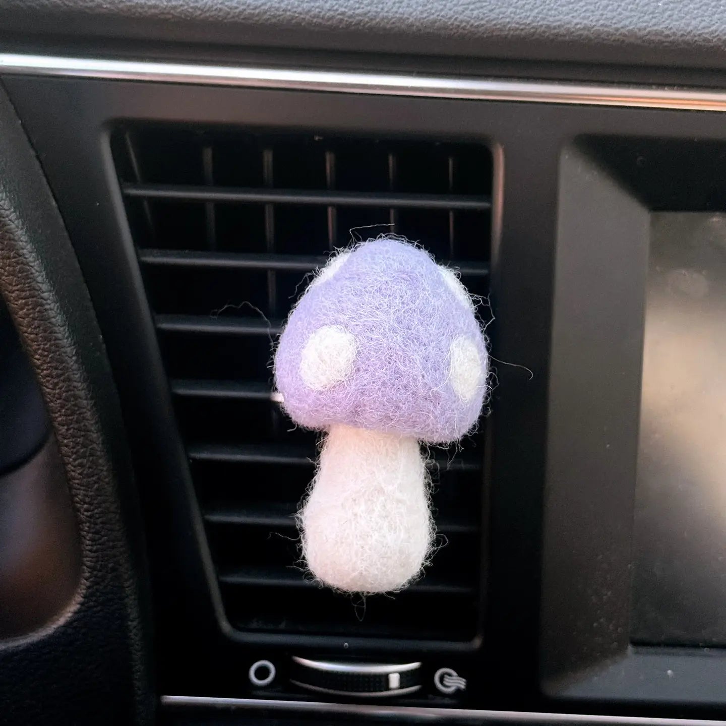 Felt Mushroom Car Vent Clip