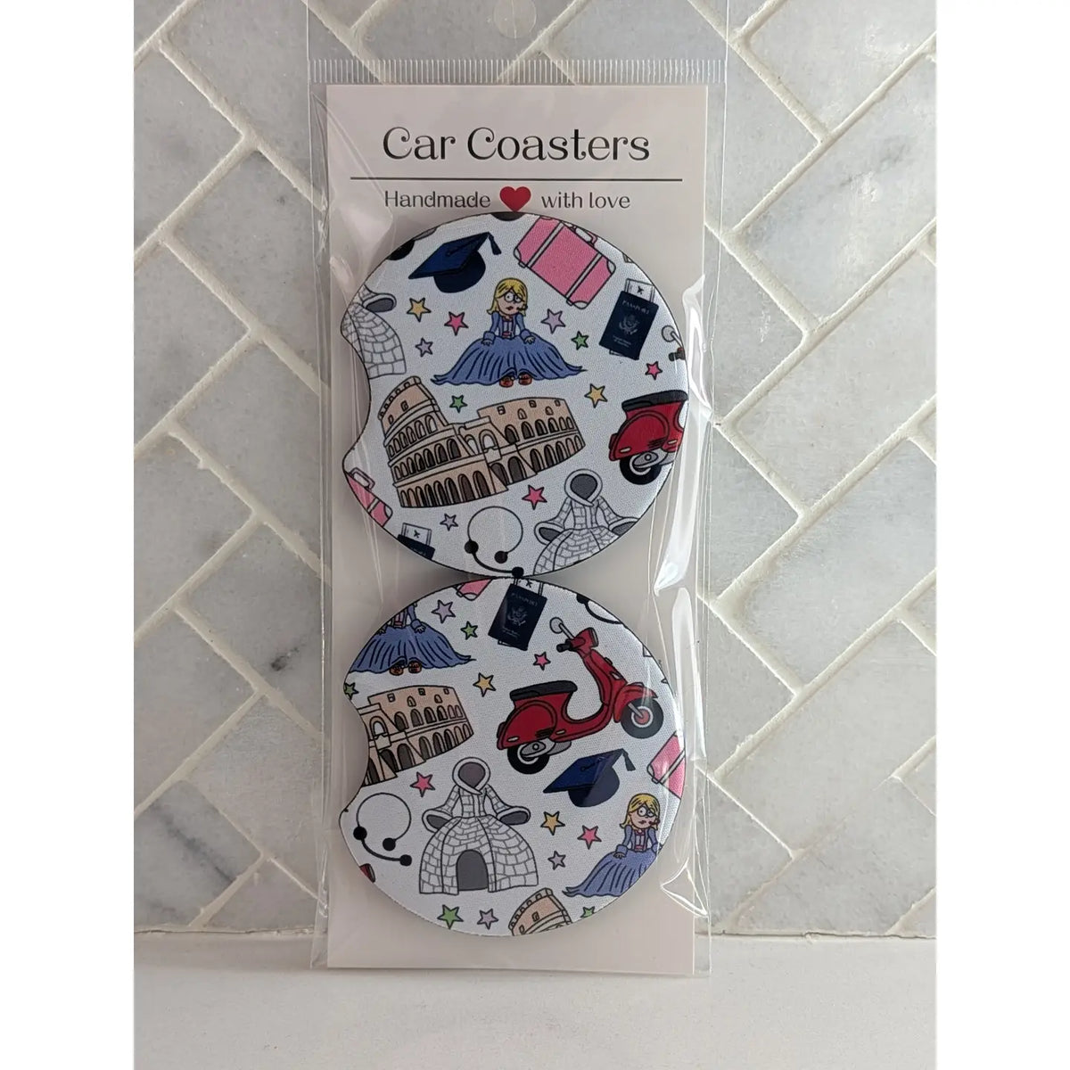 Liz M Inspired Car Coasters
