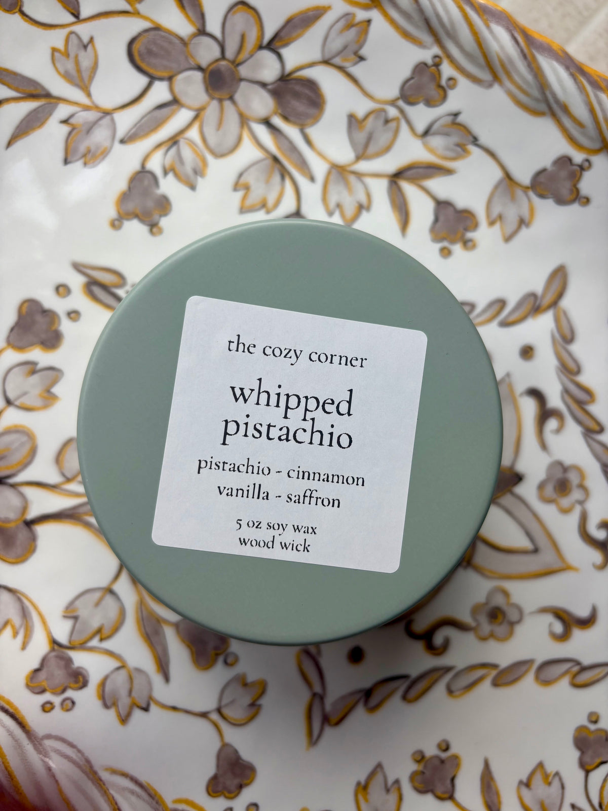 Whipped Pistachio Wood Wick Candle
