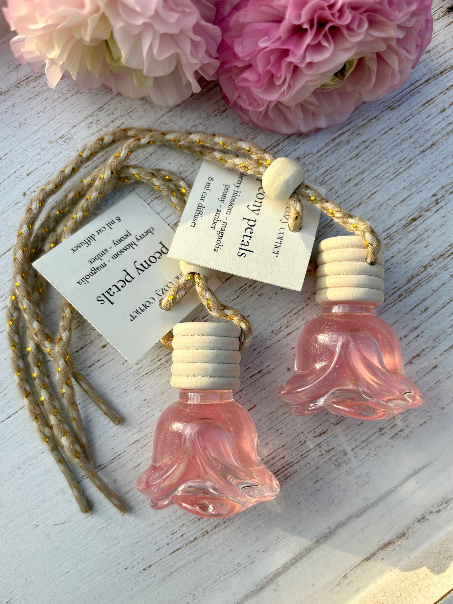 Peony Petals Car Diffuser