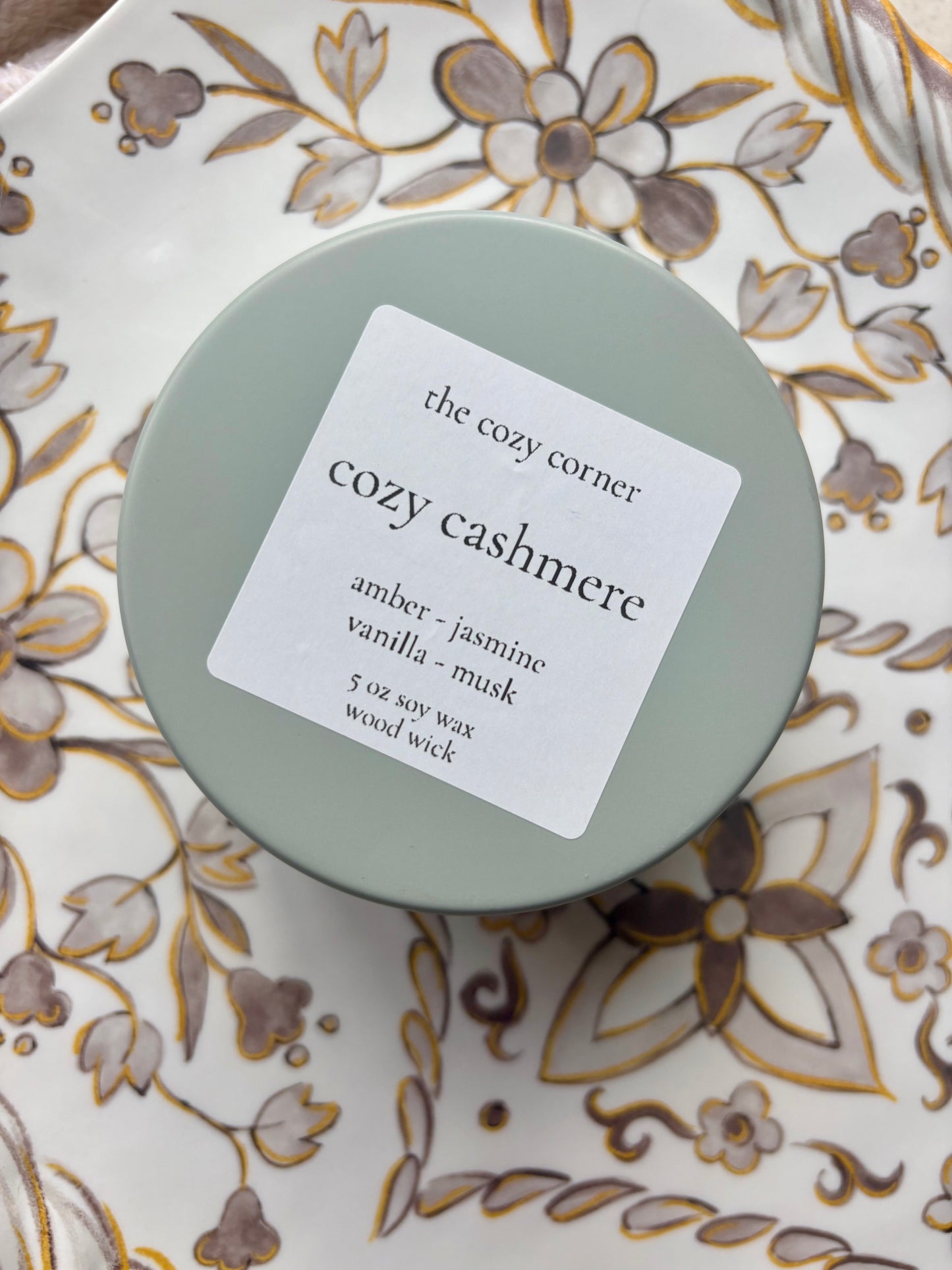 Cozy Cashmere Wood Wick Candle