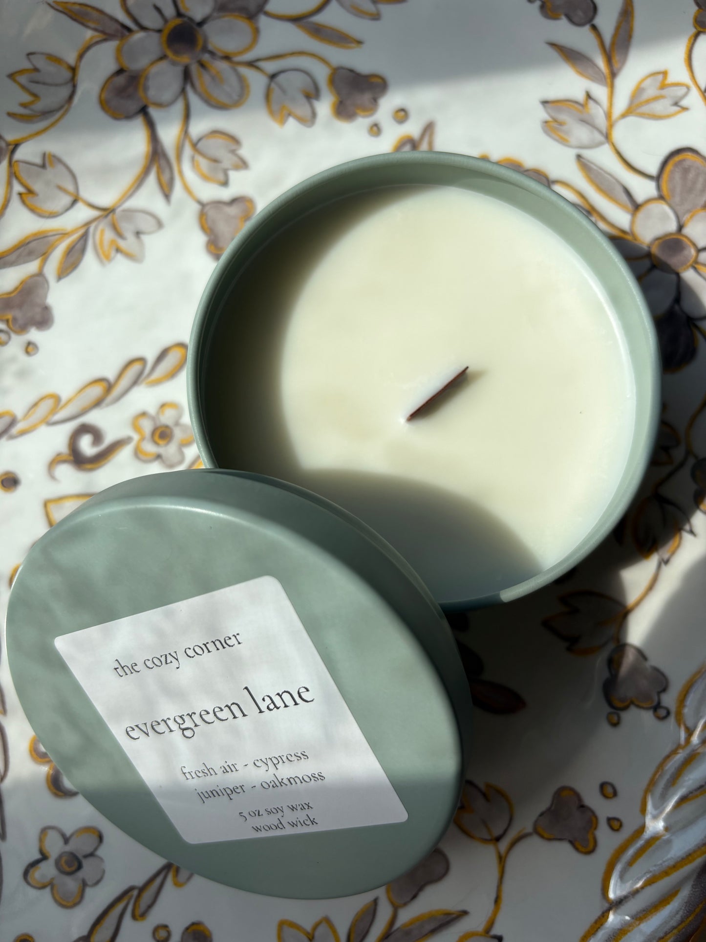 Evergreen Lane Wood Wick Candle