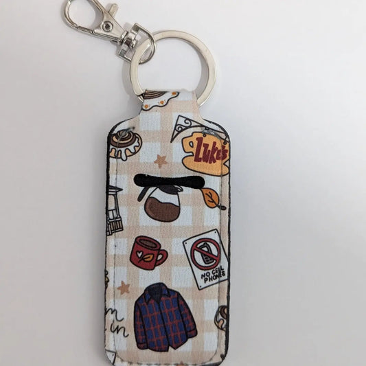 Gg Checker Lip Balm Holder