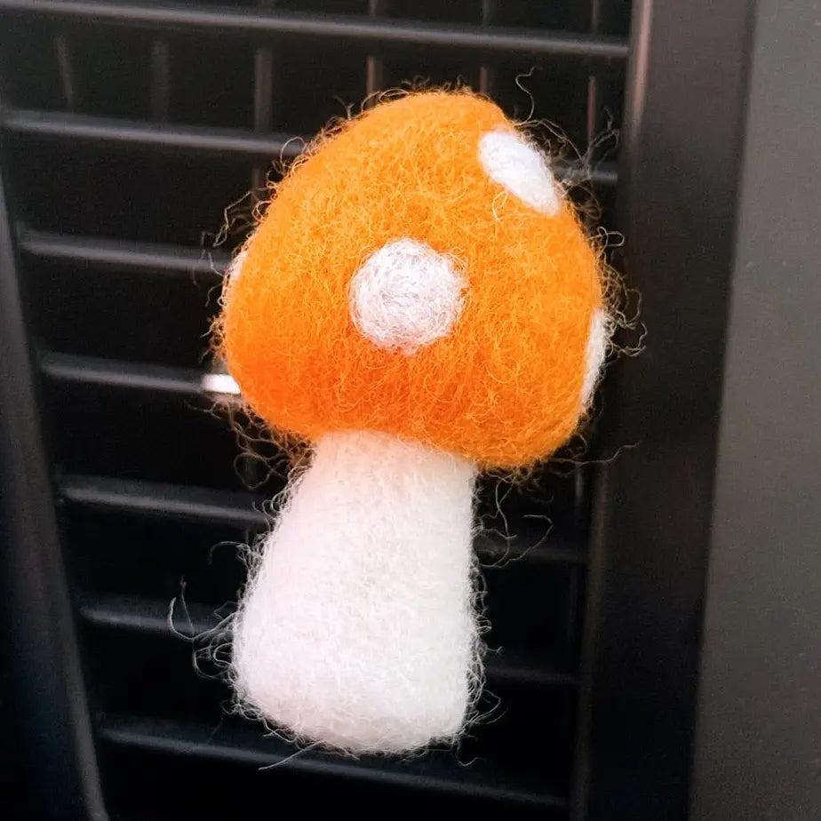 Felt Mushroom Car Vent Clip