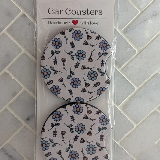 Crazy Daisy Car Coasters