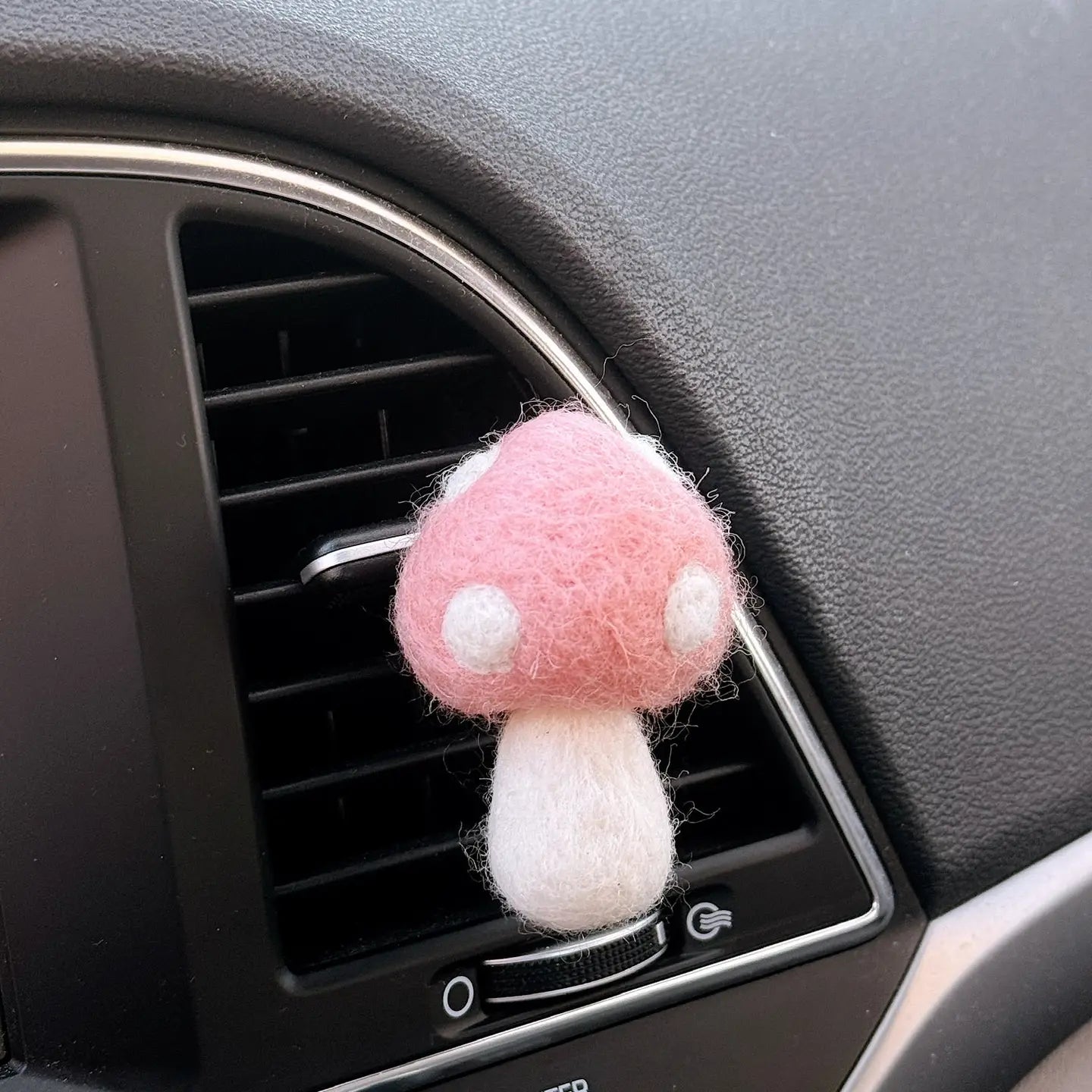 Felt Mushroom Car Vent Clip