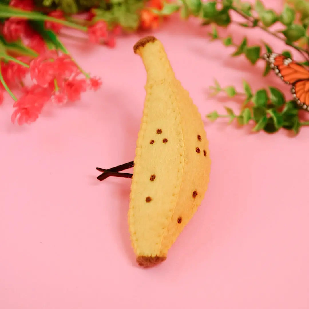 Felt Banana Car Vent Clip